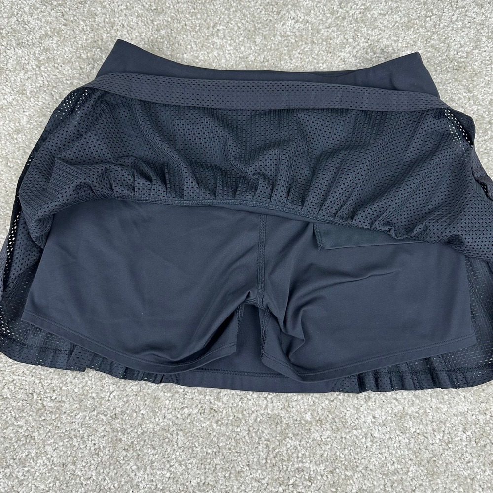 Under Armour Black HeatGear Pleated Mesh Trim Tennis Skort Athletic Skirt Small - Picture 5 of 5